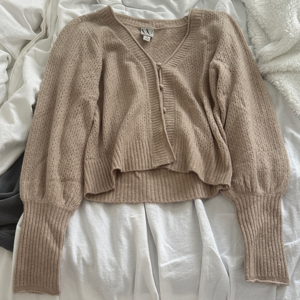 Button down sweater